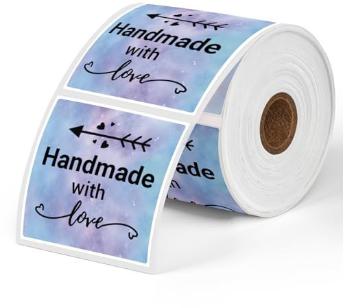 Phomemo 50 * 50mm Quadratische Etiketten Galaxie star pattern 500Pcs/Roll Phomemo 2 500 Blatt/Rolle, kompatibel mit MUNBYN, Phomemo, Polono Versandetikettendrucker, BPA-frei