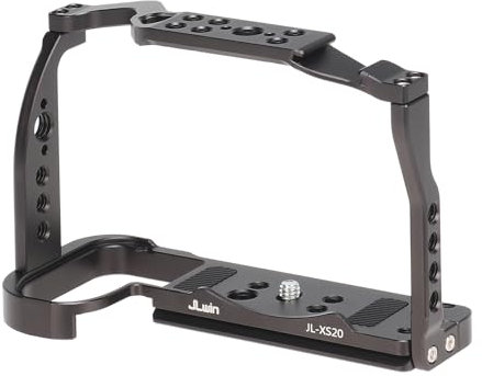 FOTGA Kamerakäfig für Fujifilm X-S20 Kamera, Aluminium Vlogging Käfig Stabilisator Rig mit kaltem Schuh, 1/4-20 Schraube, 3/8-16 Löcher für Arri Grip, Schnellwechselplatte für Arca-Swiss Stativ