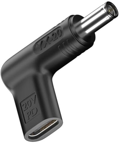 100W PD USB C auf DC 6.0x3.7mm Adapter, Stecker auf DC 12V 19V 20V Adapter, DC 6.0x3.7mm Adapter auf USB C Adapter für Asus Rog Gamying Laptop Serie und mehr