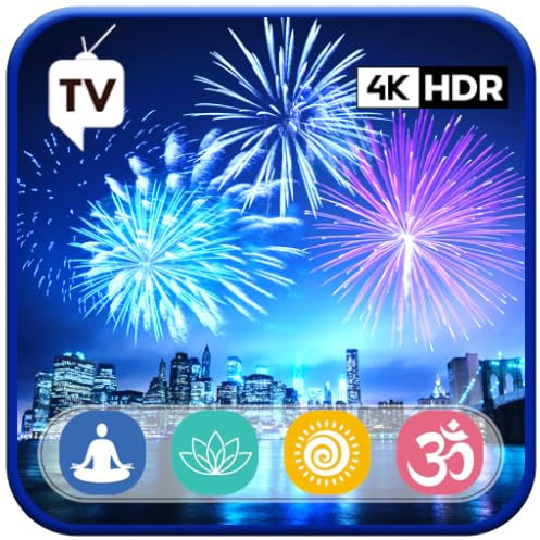 Funkelndes Feuerwerk: Fesselnde animierte Hintergrundschleife für Tablets & Fire TV - KEINE WERBUNG