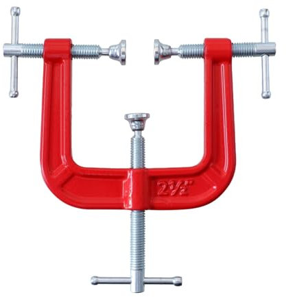MagiDeal 3 Way Edge Clamp Woodworking Clamp Hand Tool Three Way Edging Clamp Fixing Clip Iron Vise for Welding Wood Crafts Woodworker