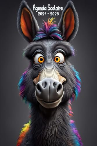Agenda Scolaire 2024-2025: Organisateur et Planificateur Journalier de septembre à juillet | Collège, Lycée pour Fille et Garçon | Couverture Animal Lama |