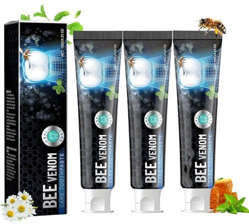Bienengift Toothpaste, Bienengift Zahnpasta, Bienengift Care Toothpaste, Bienengift Whitening Toothpaste, Bienengift Zahnfleischpflege Zahnpasta, Tiefenreinigende Zahnpasta Für Saubere (3)
