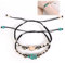 2 Pieces Promise Friendship Bracelet,Schildkröte Handgemachtes Makramee-Armbändchen,Einstellbar Geflochtene Armband,Meaning Distance Matching Bracelet,Selfmade Armband,with 1 Wish Card(Schildkröte)