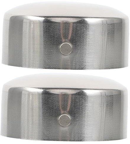 ANDRESLAD 2pcs Handrail End Caps Round Covers for Wood Rails Handrail Cap for Wood Round Railing Stair