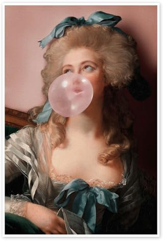 Posterlounge Bubbelgum Prinzessin Poster | 40 x 60 cm von Jonas Loose Rosé Wandbilder Wanddeko