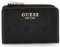 GUESS Women Zarela SLG Zip Arnd Card Case Wallet, Black Logo