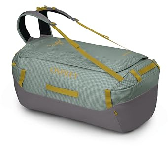 Osprey Transporter Travel Duffel Bag, Frosty Mint/Soundwave Grey, 95l
