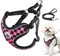 Pettorina Cane Taglia Piccola, Step-in Pettorina Anti-tiro per Cuccioli Gatti con Guinzaglio, Regolabile Riflettente Traspirante Imbracatura Cane Morbida per Passeggiate Corsa (Rosa L)