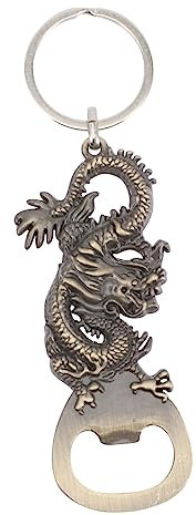VALICLUD Flaschenöffner eileiner zwö the present schlüsselanhänger Drachenform einhelll key Autoschlüsselverzierung interessanter Schlüsselanhänger für Drachenliebhaber Zinklegierung