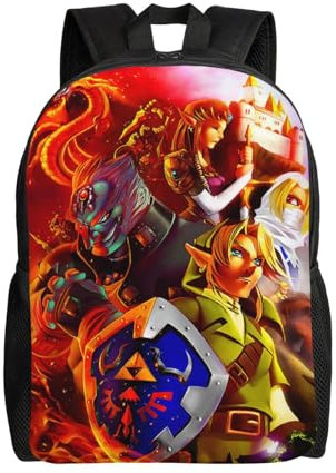YINGC Kid The Legend Of Zelda XTYD1523 - Zaino scolastico per ragazzi, ragazzi e ragazze, Nero , Taglia unica