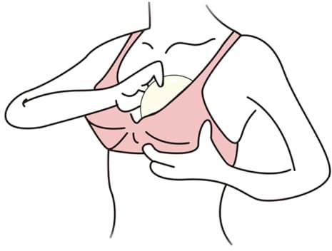 PERSELOSO 8stücke Bambus Pads Weich Wiederverwendbar Stilleinlagen Auslaufsicher Bambus Stilleinlagen Natürlich Angenehm Brustwarzen Schützen Mikrofaserschicht Saugfähigkeit Maximale Saugfäh