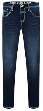 Camp David Herren Jeans DA:VD Regular Fit Dark Blue Jogg, 33, 30