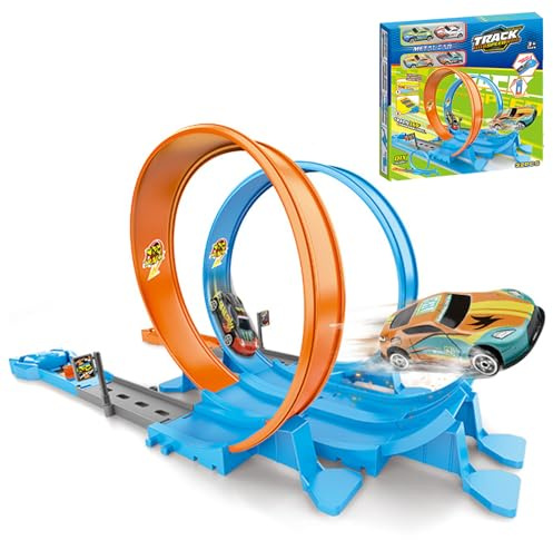 ETUCYNG Rennstrecke | Rennstrecke für und 360 Grad Kletterwand für Kinder Geburtstag Reise Haus Motorik