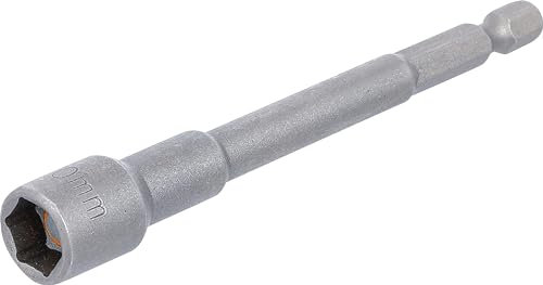 BGS 2766 | Llave de vaso hexagonal, extra larga | para taladros eléctricos | entrada 6,3 mm (1/4) | 10 mm