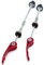 CarbonEnmy Fahrrad Schnellspanner Bicycle Quick Release Front and Rear MTB Road Bike Mountain Bike (Rot)
