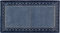 Lifetex.eu Teppich Modern Trend Nepal ca. 75 x 140 cm Blau handgeknüpft Schurwolle Modern hochwertiger Teppich