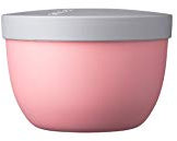 Mepal - Snackpot Ellipse - Praktischer Behälter zur Aufbewahrung & für Transport von Lebensmittel - Tiefkühltauglich - Spülmachinenfest - 350 ml - Nordic Pink