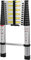 3.8M Aluminium Telescopic Ladder Extension Extendable Steps 150KG Loading EN131 Multi-Purpose Foldable Ladder 13 Step for Office Home Loft