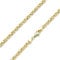 MATERIA Gold Königsketten Herren 3mm stark - 925 Sterlingsilber Halskette Kette Männer vergoldet K112-50 cm
