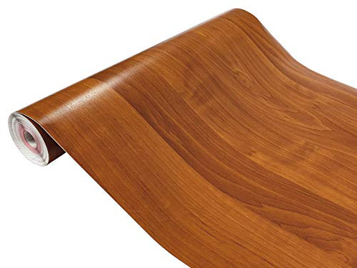 Klebefolie Möbel 67,5x240 cm | Möbelfolie selbstklebend in Holzoptik | Folie für Möbel zur einfachen Renovierung von Türen, Tischen und Regalen | Klebefolie dekorativ und abwaschbar | Erle Mittel