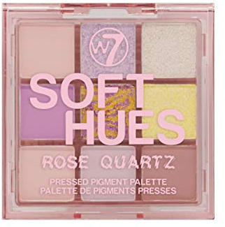 W7 Soft Hues Pressed Pigment Oogschaduw Palette - Rose Quartz