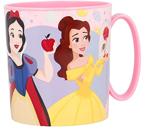 Stor Micro MUG Disney Princess True 350 ML, 1 Unité (Lot de 1), Rose Bonbon