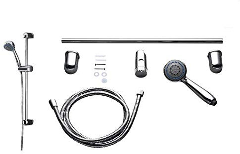 Dusch Set Brausegarnitur Handbrause Duschstange Duschschlauch Duscharmatur Bad
