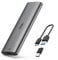 SSK Aluminum Tool-Free M.2 SATA SSD Enclosure Reader USB 3.2 Gen 2 (6Gbps) Type-C External Adapter - Support UASP Trim for M2 SSD NGFF 2242/2260/2280 With B Key/B+M Key (for M.2 SATA SSD only)