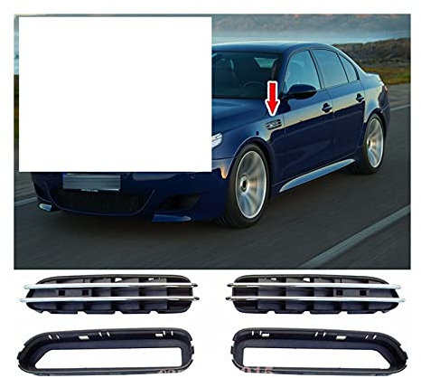 Sky City 2 stücke m5 Auto Seite kotflügel luftströmungsöffnungen gruille Grill ersatz fit für BMW 5. Serie E39 E60 E61.