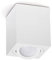 LED Aufbauspot, LED Deckenaufbauleuchte, Aluminium Deckenleuchte Weiss Quadratisch 80mm x 84mm CUBO (CUBO WEISS)