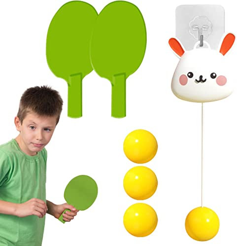 Table Tennis Trainer Kids, Table Tennis for Kids Indoor, Table Tennis Trainer Portable Set, Table Tennis -Training Set, Tennis Training Tools for Kids Adults Beginners