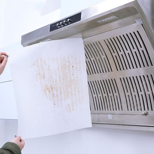 12Pcs Filter Paper Range Hood, Filter Paper Oil-Absorbing Kitchen, For All Cooker Hoods