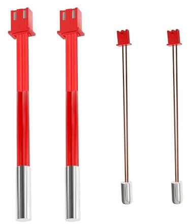 HysiPrui 2pcs Ender 3 S1 Pro 3D Drucker Zubehör 100K Thermistor Temp Sensor und 2pcs Patronenheizung, Hotend schnelle Ersatzteile, für 3D Drucker Creality Ender 3 S1 Pro