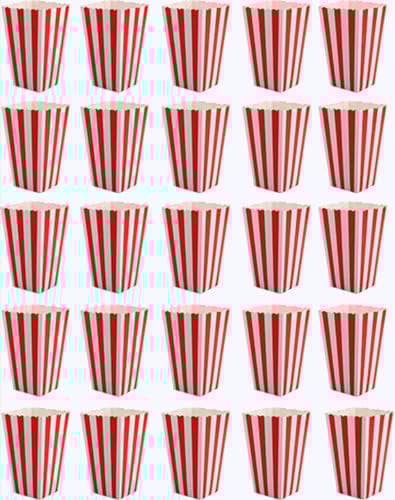 JOYISEN 25 Stück Popcorn Tüten Klein Popcorn Boxen Papier mit Rot Snack Candybar Popcorntüten für Party Geburtstag Hochzeit Geschenke Weihnachten