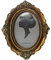 NIDONE Fotorahmenhalter, 1PC European Oval Vintage Bilderrahmen Luxus antike Fotorahmen Home Dekoration