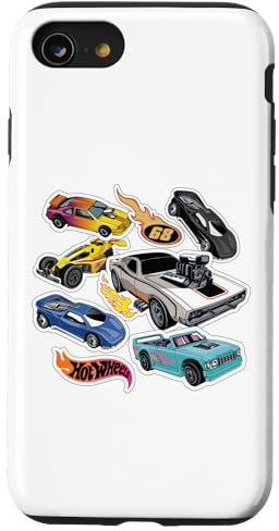 Hot Wheels - Collage di adesivi per auto con logo Custodia per iPhone SE (2020) / 7/8