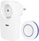 Fernlichtschalter, kabelloser Fernbedienungs-Steckdosenschalter, Mini-Smart-Plug-Fernbedienungssteckdose, 2-Wege-Wireless-Steckdose für Lichter, Lampen, Ventilatoren (EU-Stecker 250 V)
