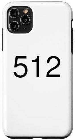 Carcasa para iPhone 11 Pro Max Código de área 512 Austin Texas TX 512
