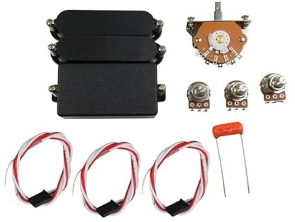 Gitarren-Tonabnehmer, aktive Humbucker, SSH-Mittelhals und Steg mit Potentiometer-Zubehörset