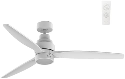 Taurus - Ventilador de Techo Fresko 3B Pure Ultra Silence | Motor DC TURBO QUIET 30W | 6 Velocidades | Aspas de Madera de 132 cm | Función Verano/Invierno | Con Luz regolable