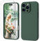 GOODVISH 3 IN 1 for iPhone 16 Pro Case 6.3 inch, Upgraded Camera Protection, 2X HD Screen Protector, Liquid Silicone Anti-Scratch Shockproof Gel Rubber Anti-Fingerprint Phone Case Cover, Pine Green
