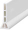 Barre de seuil de douche autocollante - Design surélevé - 10 cm / 9,6 cm de haut - Arrêt de douche pliable - Protection d'eau - Barrage d'eau (blanc, 1,5 m de long, 10 cm de haut et 3,5 cm de largeur)