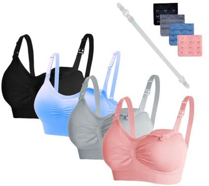 Oliaekd Soutien-Gorge d'Allaitement Maternité Femme avec Rallonges et Attache Anti-Glissement
