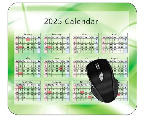 Tapis de Souris Mousepad de Bureau Jeu Basique,2025 Calendrier,Couleur De La Lumière De La Ligne Rectangulaire Tapis de Souris - Gaming