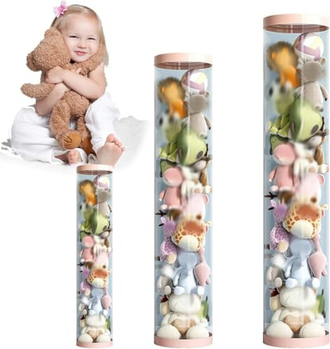 Stofftier Aufbewahrung - Transparente Aufbewahrungslösung Für Plüschtiere, Robuste Aufbewahrungsbox Für Spielzeuge, Perfekt Für Kinderzimmer, Einfache Organisation Von Kuscheltieren-150cm/59in