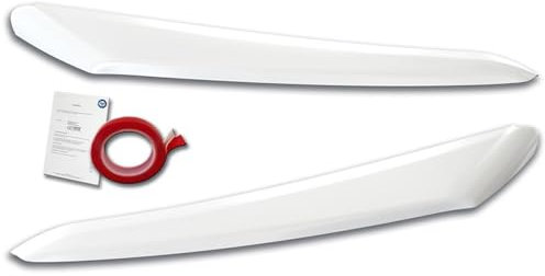 RDX Racedesign Scheinwerferblenden kompatibel mit Citroën Jumper & Fiat Ducato & Peugeot Boxer 2014- / Opel Movano 2021- / Toyota Proace Max 2024- (ABS Glänzend Weiß)