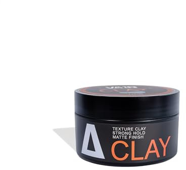Vain Hair Styling Wax for Men & Women – Texturizing Styling Wax for Curly, Wavy & Straight Hair – Easy to Wash, No Residue – 100g (100 g (Pack of 1), Clay)