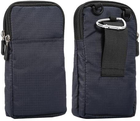 Fondina Cellulare da Cintura Piccolo, Custodia a Tracolla Uomo per Cellulare, Casual Porta Telefono Sacchetto Cintura Zipper Marsupio Borsello Crossbody Bag Donna Portafoglio con Passante per Cintura