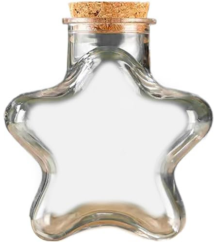 Moos -Terrarium -Kit, 230 ml klare fünf Sterne geformte Sukkulente, lustige DIY PE -Desktop -Terrarium, einfache Pflegeblumentöpfe für Home Office Desk Pflanzenblume Blume